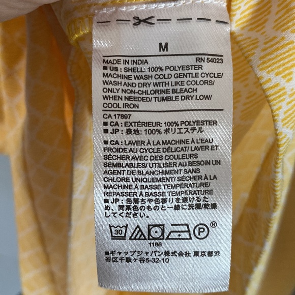 Banana Republic Factory Yellow Light Weight Spring Romper w Pockets NWT … - Picture 7 of 8